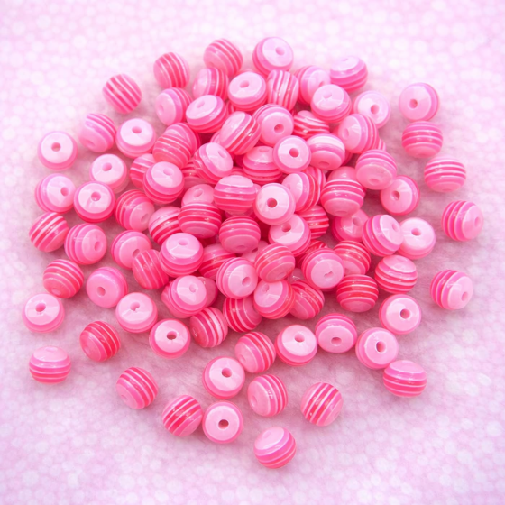 Perlice akrilne roze 8mm